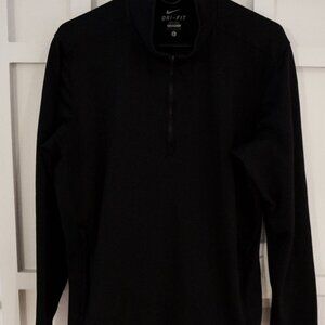 Nike Men's Black Dri-FIT 1/4 Zip Pullover Size L